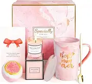CLEALTHY Gifts for Mum, Birthday Gifts for Her, Gifts for Women, Friend,Sister,Daughter, Son, Presents for Women, Pamper Gifts for Women, Coffee Cups Gifts Sets for Women