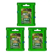 3PK Yo Ben10 Kids/Family Playing Card Game w/ Protector Case Green