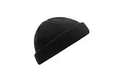 Beechfield Fisherman Mini Recycled Beanie (Black) (One Size)