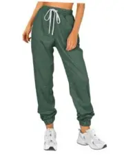 Baggy Sweatpants for Women with Pockets-Lounge Womens Pajams Pants Small Green