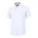 ROBERTA DI CAMERINO 男式 P/C 純色常規版型白色短袖襯衫 RK2-303-1