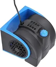 Tihebeyan Car Fan 12V Electric Fan Fit for Mini Adjustable Speed Silent Air for SUV ATV, Low Noise Two Speeds Cage