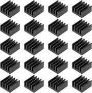 VGOL 40PCS Aluminium Mini Heatsink Small Mini Heatsink Kit for Cooling Chips Stepper Motor Driver Module and Other Small Electronics 9x9x5mm