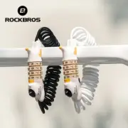 ROCKBROS Portable Bicycle Helmet Lock Bike Cable Lock 4-Digit Combination
