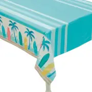 Surf Party Rectangle Disposable Plastic Tablecloth, 108" x 54"
