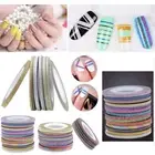 Mixed Colors DIY Rolls Decoration 1/2/3mm Tape Stickers Nail Art Striping Line