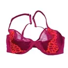 Savage X Fenty Savage Not Sorry Half Cup Bra Lace Goji Berry Red/Pink Smash 34DD