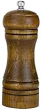 Manual Multi-Function Pepper Grinder with Ceramic Core, Solid Wood Spice Mill for Salt, Pepper, and Herbs - Adjustable Coarseness Kitchen Grinder and Seasoning Bottle Tool (5IN-A)