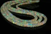Natural Ethiopian Welo Fire Opal Oval Shape Gemstone Necklace 18 Inches