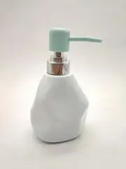 Premium Odd Uneven Shaped Design Liquid Soap Dispenser Ceramic 350Ml Blue