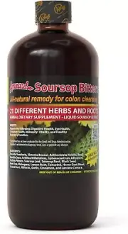 Soursop Bitters, Liquid, 16oz Boost immune system, increase energy level, cleasi