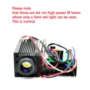 Focusable 808nm 2400mw 12V IR dot laser module with TTL + fan 33x33x80mm