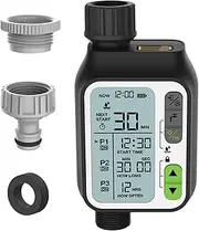 Sprinkler Timer,Automatic Watering Water Hose Timer with Large LCD Display - Waterproof Hose Timer, Leakproof Watering Timers for Outdoor Faucet, Drip Irrigation Helves