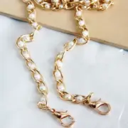 40-120cm Pearl Bag Chain Replacement Shoulder Bag Strap Handle Belt Bag Pa..u