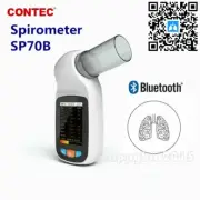 CONTEC Spirometer SP70B Peak Flow Meter Lung Volume function tester Bluetooth