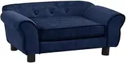 Dog Sofa Couch Luxury Pet Sofa Lounge Bed for Dogs - Puppy Sofa Chair Blue 72x45x30 cm Plush
