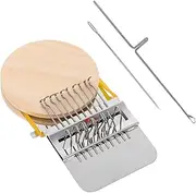 SHINEOFI 1 Set Small Knitting Machine Loom Knitting Making Sewing Mini Machines Small Loom Weaving Kit for Beginners Kits Crafts Needles Knitting Machine Tools for Iron