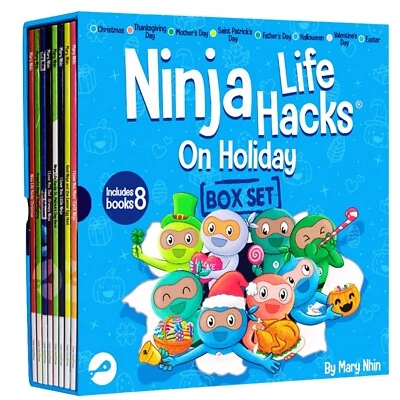 Ninjas On Holiday 8 BOOK Box Set BRAND NEW EXPEDITED SHIPPING