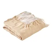 Neale Whitaker Linen Throw - Latte