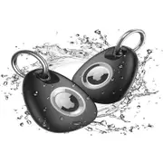 2pcs For Apple AirTag Carbon Fiber Shockproof Armor Protective Case Cover Anti Lost Holder Keyring