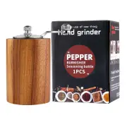Manual Wooden Peppercorn Black Pepper Grinder Pepper Grinder Kitchen Manual Solid Wood Pepper Mill Household Sea Salt Pe
