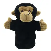 The Puppet Company Chimp Animal Puppet Buddies 25cm Hand Toy Black Kids 12m+