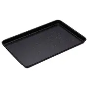 Mastercraft Pro Vitreous 39x27cm Enamel Rectangle Baking Tray - Black