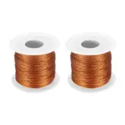 Metallic Cord Set 1mm 109 Yards Metallic Ornament String Orange