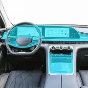 Kaecad Car Interior Film Dashboard Piano Board Shift Center Console Anti-Scratch Transparent TPU Protection Film,For EXEED Stellar 2023 (GPS navigation film)