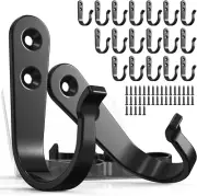20PCS Wall Hooks for Hanging, Metal Wall Hooks for Coats, Coat Hooks Wall, Heavy