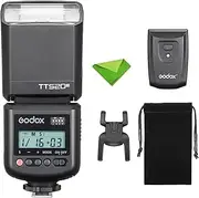 Godox TT520III Camera Flash, 1.8s Recycle Time, 400 Full Power Flash, Built-in Receiver and RT Transmitter for Canon Nikon Panasonic Olympus Pentax and Other DSLR Cameras (NO TTL, TT520II Upgrade)