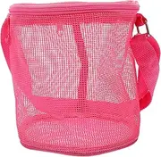 [TINEASUR] Toy Mesh Beach Bag Portable Shell Storage Bag for Kids Easy to Clean and Store for Beach Trips and Outdoor Play