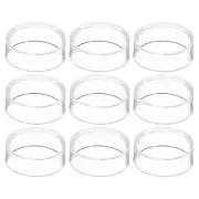 9 Pcs 1.2" Round Baseball Stand Acrylic Sphere Holder Crystal Sphere Display