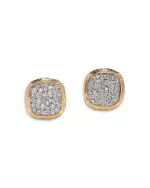 Bloomingdale's Fine Collection Diamond Pave Stud Earrings in 14K Yellow Gold, 1.0 tcw