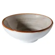 G.E.T. PA1607930024 Corona Artisan Grey Porcelain 2.7 oz. Mini Bowl - 2 Doz