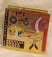 2001 WELLS FARGO SPECIAL SHAPE RODEO ALBUQERQUE,NM 927 OF 1000 BALLOON PIN