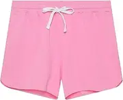 [Aosufei] Men's 3" Elastic Waist Casual Running Gym Shorts Quick Dry Breathable Sports Shorts Drawstring Stretch Beach Shorts