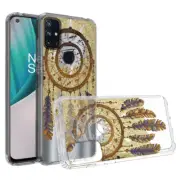 for Oneplus Nord N10 5G Design Transparent Bumper Hybrid Case Cover Antique Feat