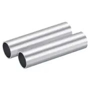 6063 Aluminum Round Tube 25mm OD 22mm Inner Dia 100mm Length Pipe Tubing 2 Pcs