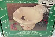 Pfaltzgraff Nordic Christmas Pierced Frosty Lite with Tea Light & Box Festive