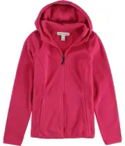 Amazon Essentials Womens Solid Fleece Jacket, Pink, Small