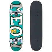 Meow Logo Complete Quality Assembled Skateboard 8"x32" - Teal