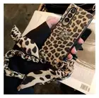 Gold Lock Leopard Luxury Case Scarf Bracelet Chain For Samsung Z Fold6/5/4/3/2