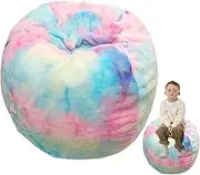Stuffed Animal Storage Chair - Plush Animal Storage Bag, Stuffed Animal Bean Bag | Velvet Animal Toys Storage Bean Bag with Large Storage Capacity, Lazy Lounger Bean Bag for Adults Kids