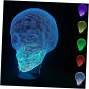 Skull 3D Lamp Optical Illusion Night Light, Death Model Holiday Gift for