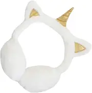 [WOFASHPURET] Unicorn Winter Plush Trendy Durable Stylish Ear Muffs Ear Cuff Earring Gaiter Plug Plush Ear Warmer Winter Ear Muff Pink