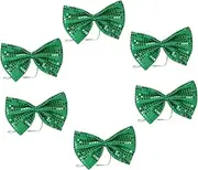 [WOFASHPURET] Big Bow Tie Set Festival Bow Ties Sequins for Patrick's Day Party and Photo Props