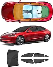 X-CAR Window Sunshade Block Cover Sunproof UV Rays Camping Privacy Protection Set of 7 for Tesla Model 3 Highland 2023-2025