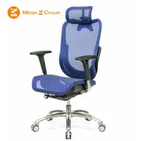 在飛比找PChome24h購物優惠-【Mesh 3 Chair】華爾滋人體工學網椅-尊爵版(藍色