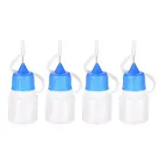 10Pcs Needle Tip Bottle Precision Plastic Applicator with Blue Cap 3ml